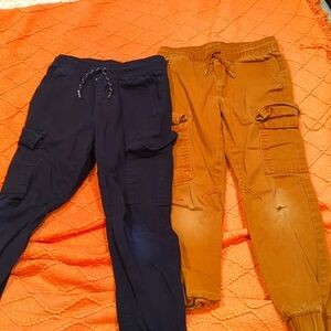 Boys elastic waist cargo pants
